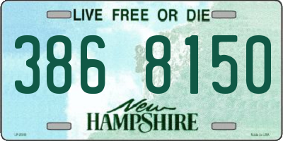 NH license plate 3868150