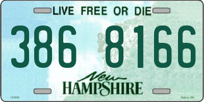 NH license plate 3868166
