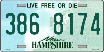 NH license plate 3868174