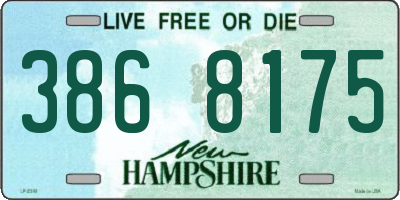 NH license plate 3868175