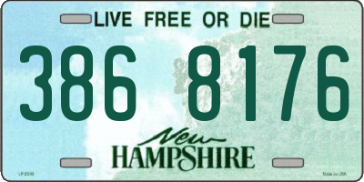NH license plate 3868176
