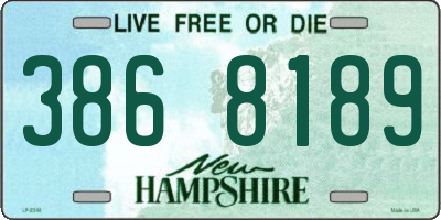 NH license plate 3868189
