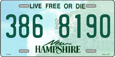 NH license plate 3868190