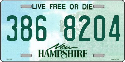 NH license plate 3868204