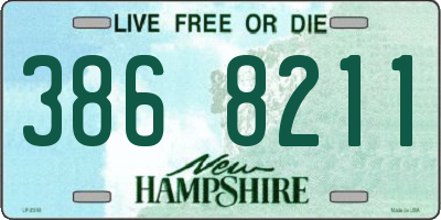 NH license plate 3868211
