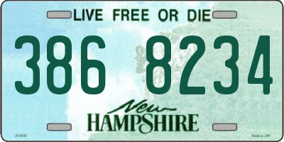 NH license plate 3868234
