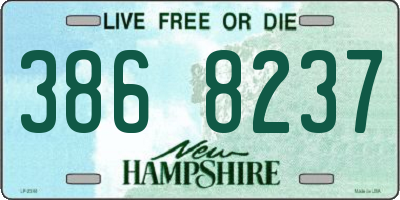 NH license plate 3868237