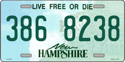 NH license plate 3868238