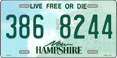 NH license plate 3868244