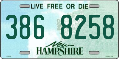 NH license plate 3868258