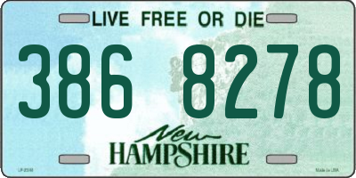 NH license plate 3868278