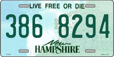 NH license plate 3868294