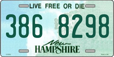 NH license plate 3868298