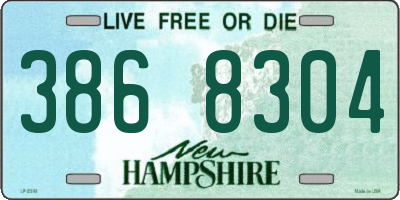 NH license plate 3868304