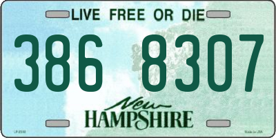 NH license plate 3868307