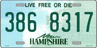 NH license plate 3868317