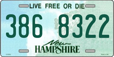 NH license plate 3868322