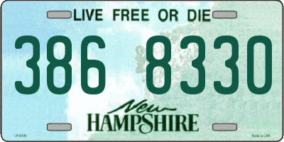 NH license plate 3868330