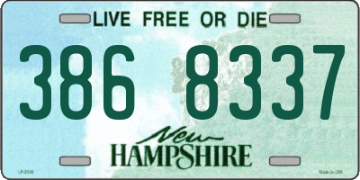 NH license plate 3868337