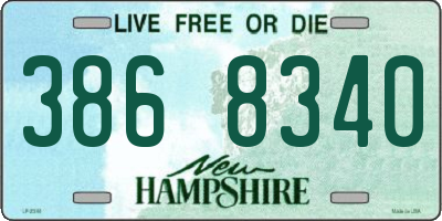 NH license plate 3868340