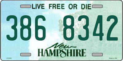NH license plate 3868342