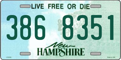 NH license plate 3868351