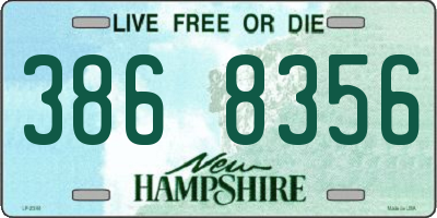 NH license plate 3868356