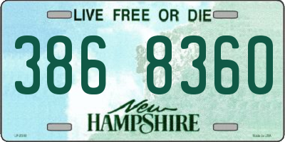 NH license plate 3868360