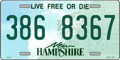 NH license plate 3868367