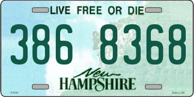 NH license plate 3868368