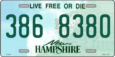 NH license plate 3868380