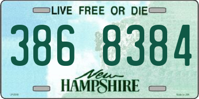 NH license plate 3868384