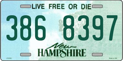 NH license plate 3868397