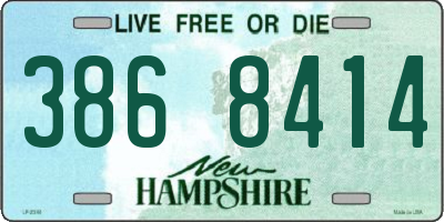 NH license plate 3868414