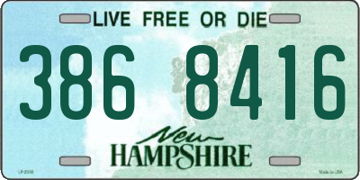NH license plate 3868416