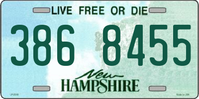 NH license plate 3868455