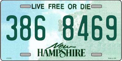 NH license plate 3868469