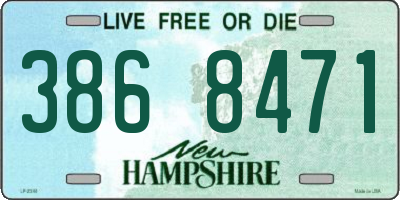 NH license plate 3868471