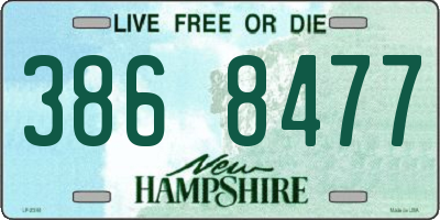 NH license plate 3868477