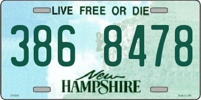 NH license plate 3868478