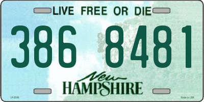 NH license plate 3868481