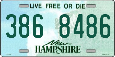 NH license plate 3868486