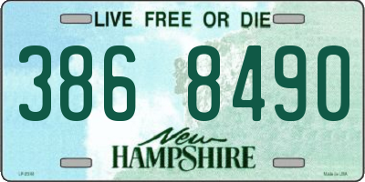 NH license plate 3868490