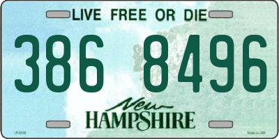 NH license plate 3868496