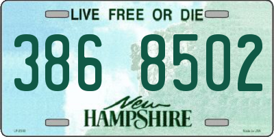 NH license plate 3868502