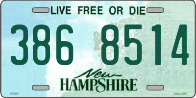 NH license plate 3868514