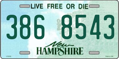 NH license plate 3868543