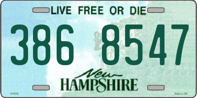 NH license plate 3868547