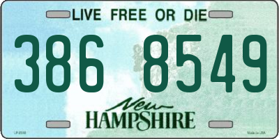 NH license plate 3868549