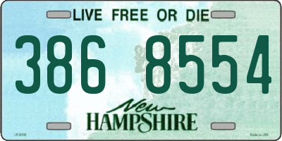 NH license plate 3868554